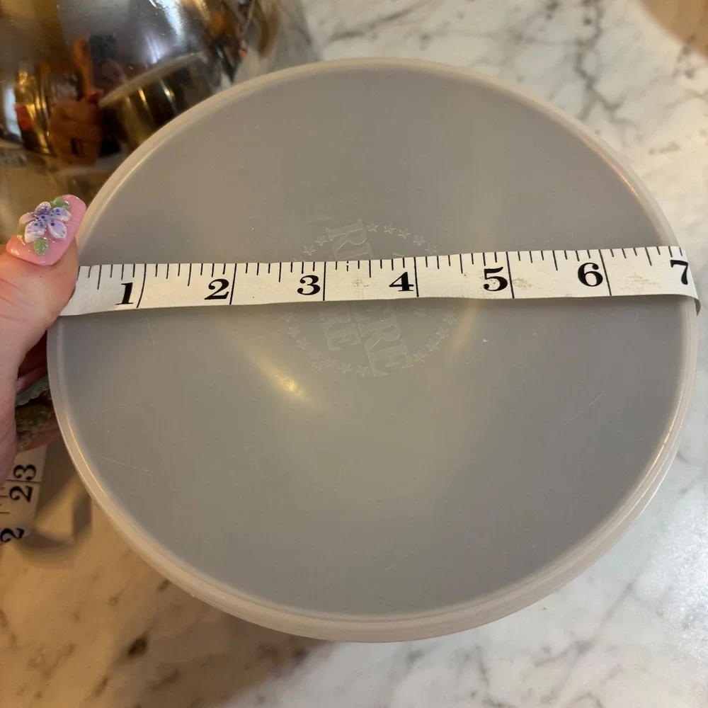 Revere Ware Stainless Steel Nesting Mixing Bowls with Lids Set of 3 Silver Ring